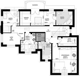 Poddasze projektu - Willa Anna Maria wariant C