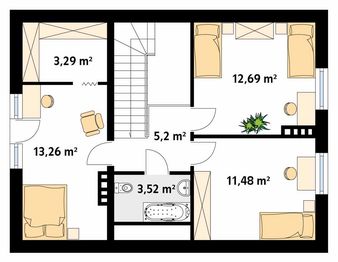Poddasze projektu - Kawka 5