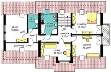 Poddasze projektu - BW-27 wariant 2
