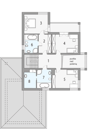 Piętro 1 projektu - Kastylia a