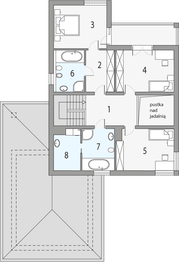 Piętro 1 projektu - Kastylia b