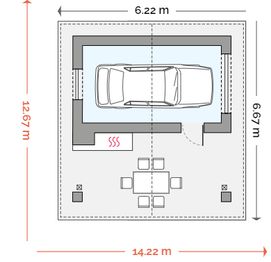 Parter projektu - Garaż a1
