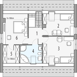 Poddasze projektu - Eryk modern a