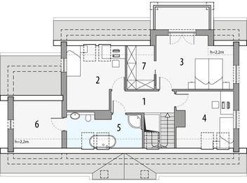 Poddasze projektu - Słoneczko 2b