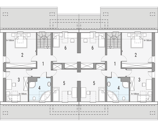 Poddasze projektu - Jaś B - bliźniak PLP