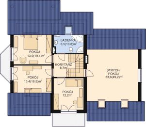 Poddasze projektu - APS 261 + 2G