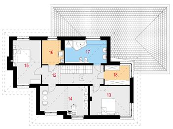 Piętro 1 projektu - Accommodatus I G2