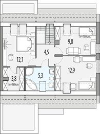 Poddasze projektu - Vivien a - segment p