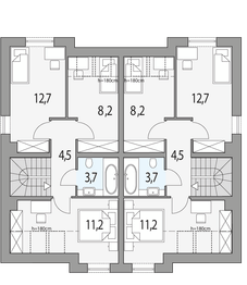 Poddasze projektu - Emilia - dwulokalowy l+ll