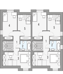 Poddasze projektu - Emilia - dwulokalowy LP