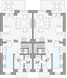 Parter projektu - Emilia - dwulokalowy pl+p