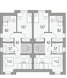 Poddasze projektu - Emilia - dwulokalowy pl+p