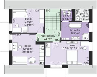 Poddasze projektu - Dom przy Alabastrowej 20 N