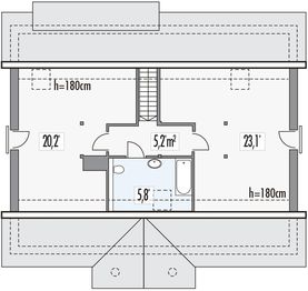 Poddasze projektu - Sielanka 100 2a0g