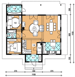 Parter projektu - A-145 Dom miodowa szkieletowy