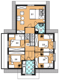 Poddasze projektu - A-147 Dom szkieletowy