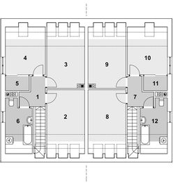 Poddasze projektu - Eco 16 - dwulokalowy