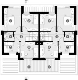Piętro 1 projektu - HomeKoncept 52 D