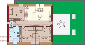 Poddasze projektu - EX 18 G2 energo plus
