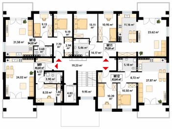 Piętro 2 projektu - Akant 3