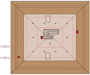 Poddasze projektu - Flori III 30 stopni (wersja A) economic