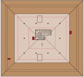Poddasze projektu - Flori III (30 stopni)