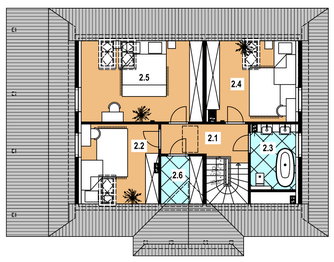 Poddasze projektu - A-149 Dom szkieletowy
