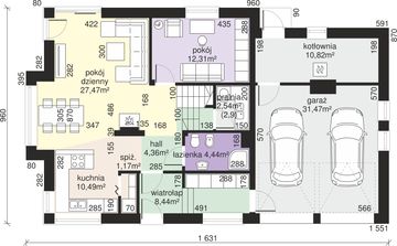 Parter projektu - Dom przy Cyprysowej 15 DN2