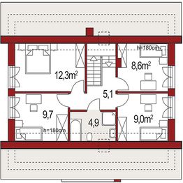 Poddasze projektu - Harmonia Nova A