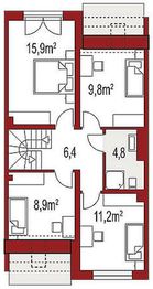 Poddasze projektu - Andrea segment środkowy