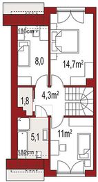Poddasze projektu - Iskra segment lewy