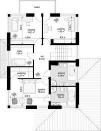 Piętro 1 projektu - Helios wariant J