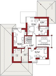 Piętro 1 projektu - Carmen Magdalena Optima A