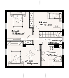 Poddasze projektu - Stopnica 3 dws