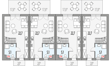 Parter projektu - Morski 1 - szereg l+sl+s+ll