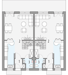 Parter projektu - Emilka 3 - dwulokalowy PLP