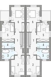 Piętro 1 projektu - Fenix - bliźniak