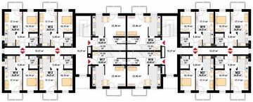 Piętro 1 projektu - Przytulny