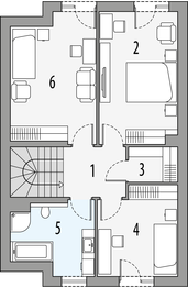 Piętro 1 projektu - Oskar A