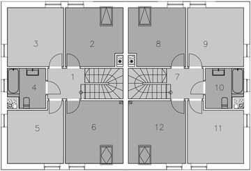 Poddasze projektu - Eco 21 - dwulokalowy