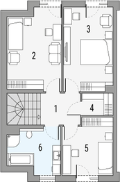 Piętro 1 projektu - Oskar 1 - segment lewy
