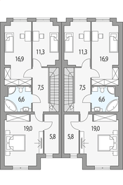 Piętro 1 projektu - Konrad l+ll