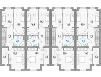 Piętro 1 projektu - Konrad - szereg pl+s+sl+p