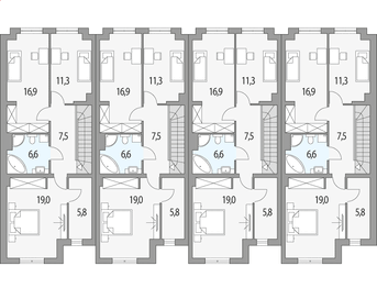 Piętro 1 projektu - Konrad - szereg l+s+s+p