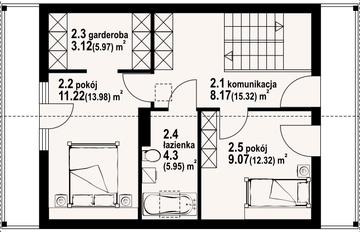 Poddasze projektu - Bartnowice dws