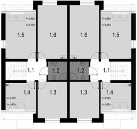 Poddasze projektu - Eco 20 dwulokalowy