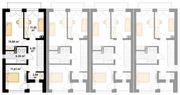 Piętro 1 projektu - Wiąz