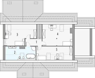 Poddasze projektu - Szarlotka B