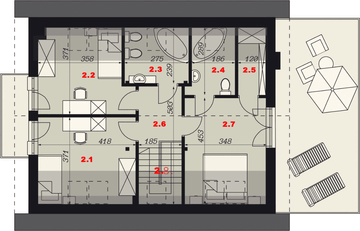 Poddasze projektu - Sej-pro 003 energo