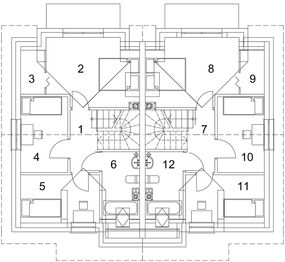 Poddasze projektu - Eco 25 dwulokalowy
